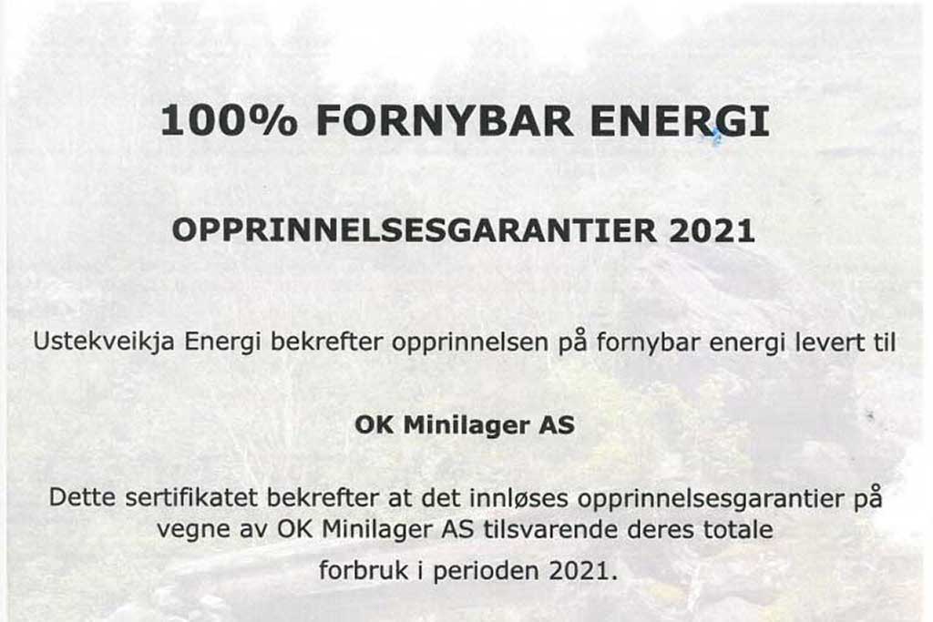 Opprinnelsesgaranti Strøm
