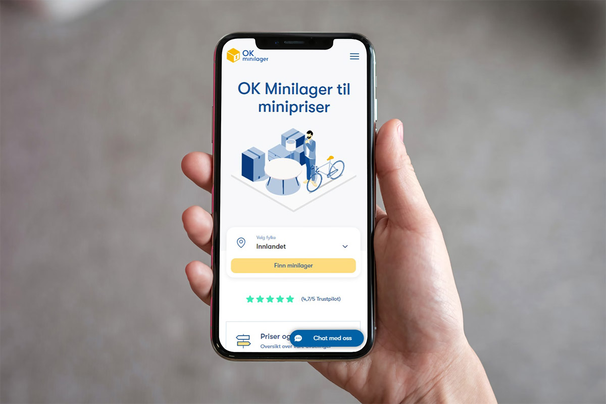 Ny nettside OK Minilager
